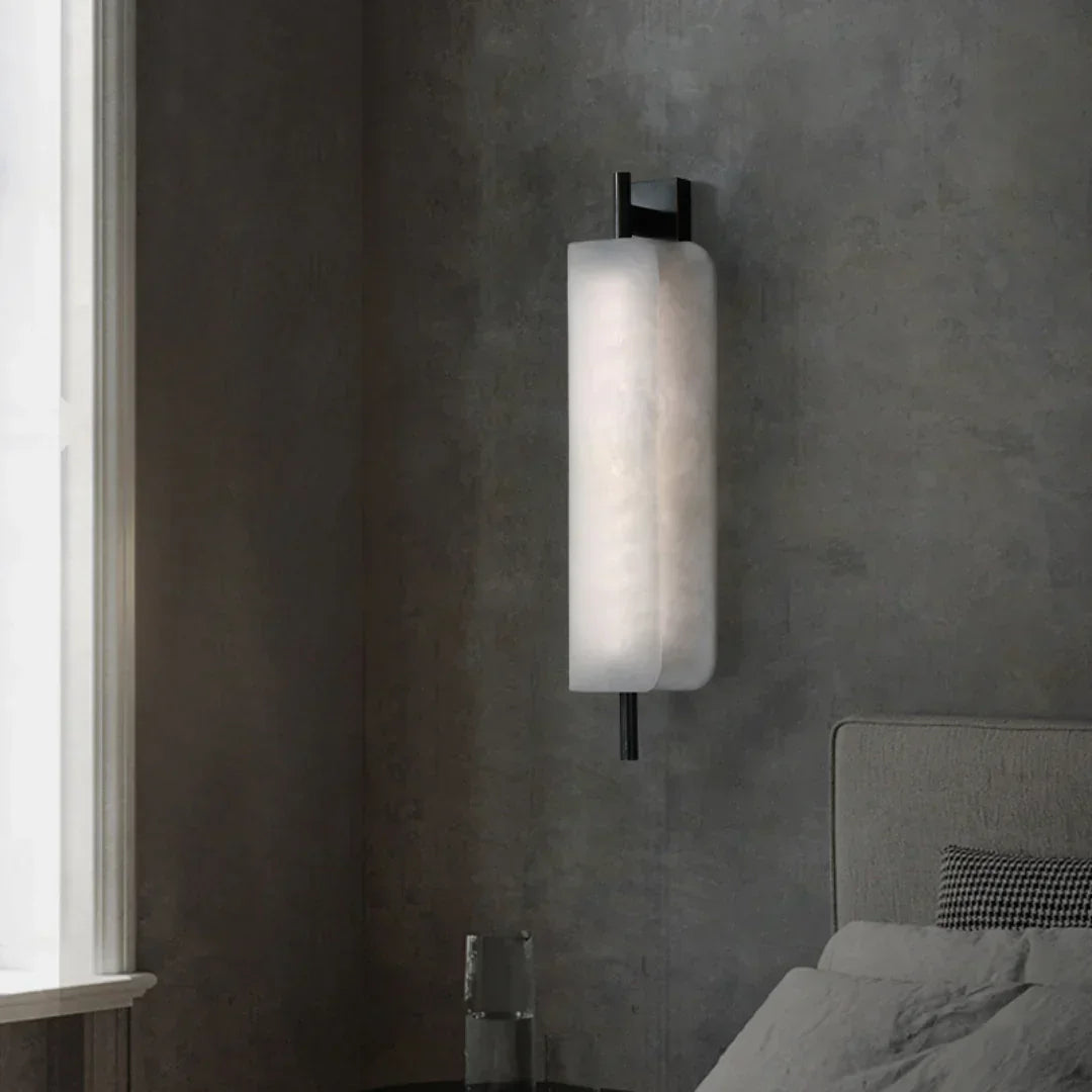 Jorge White Alabaster Wall Lamp