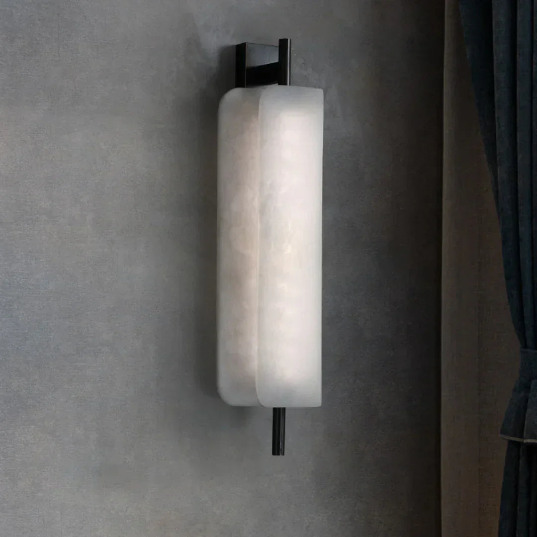 Jorge White Alabaster Wall Lamp