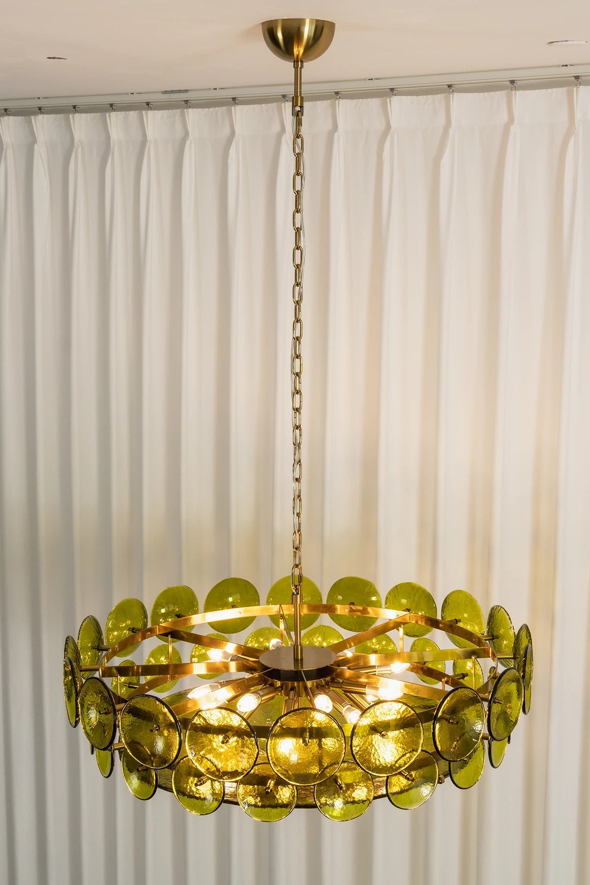 Ivor Tiered Glass Disc Chandelier