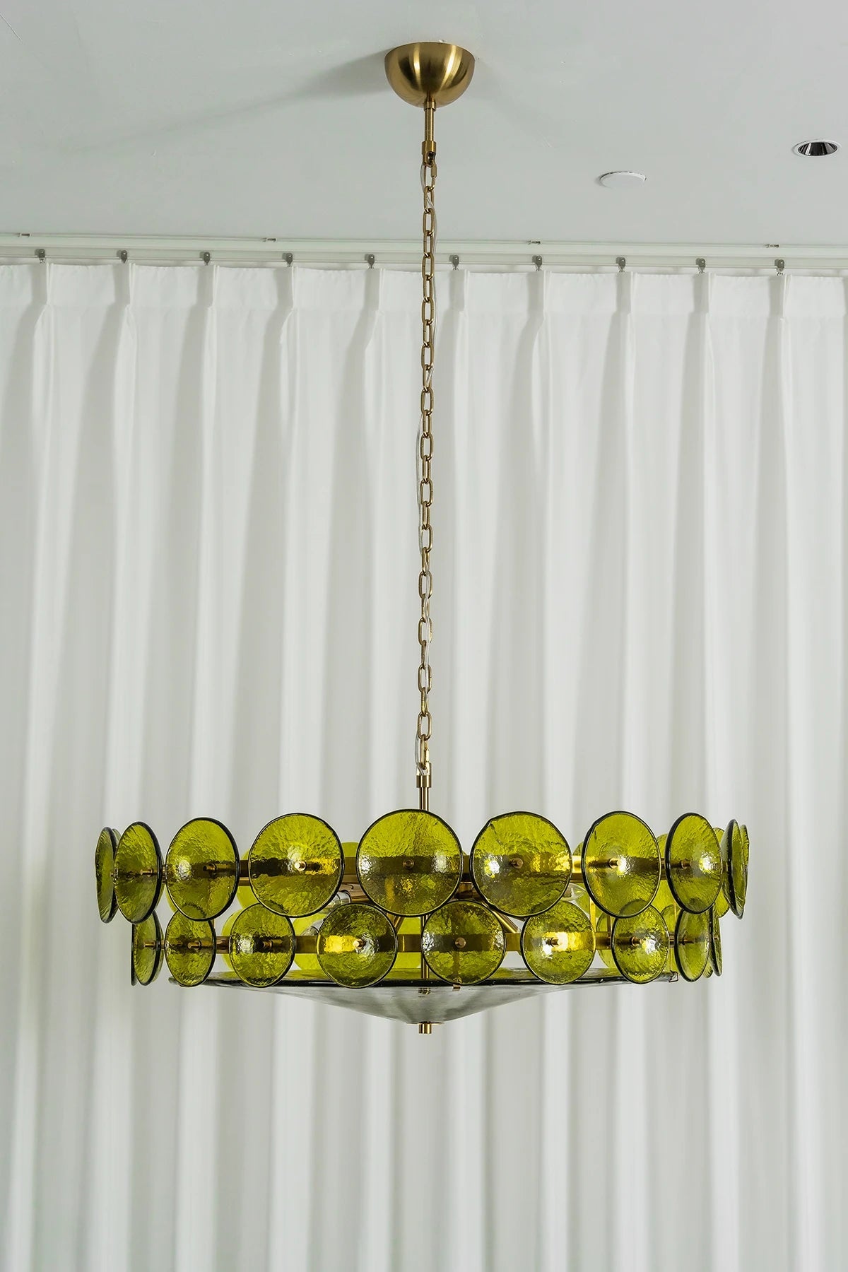 Ivor Tiered Glass Disc Chandelier
