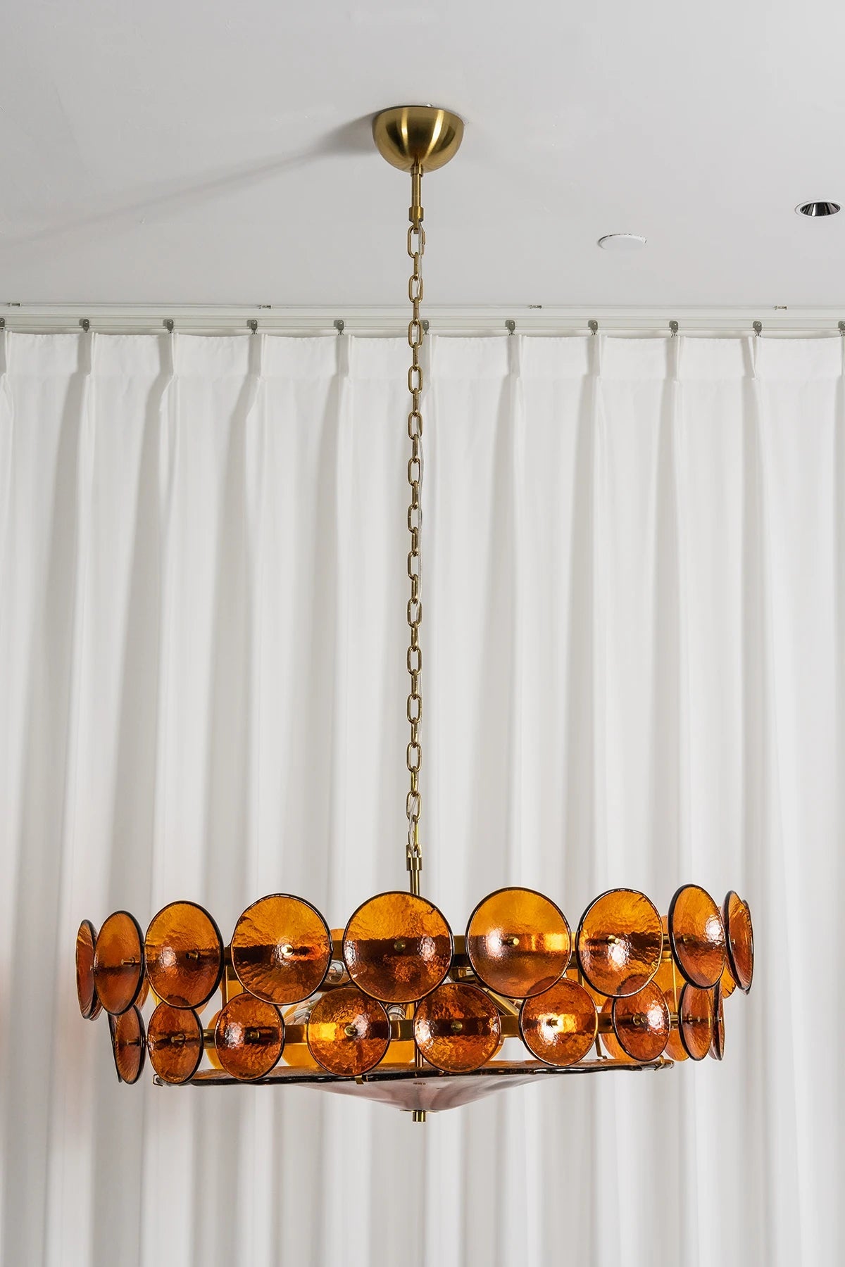 Ivor Tiered Glass Disc Chandelier