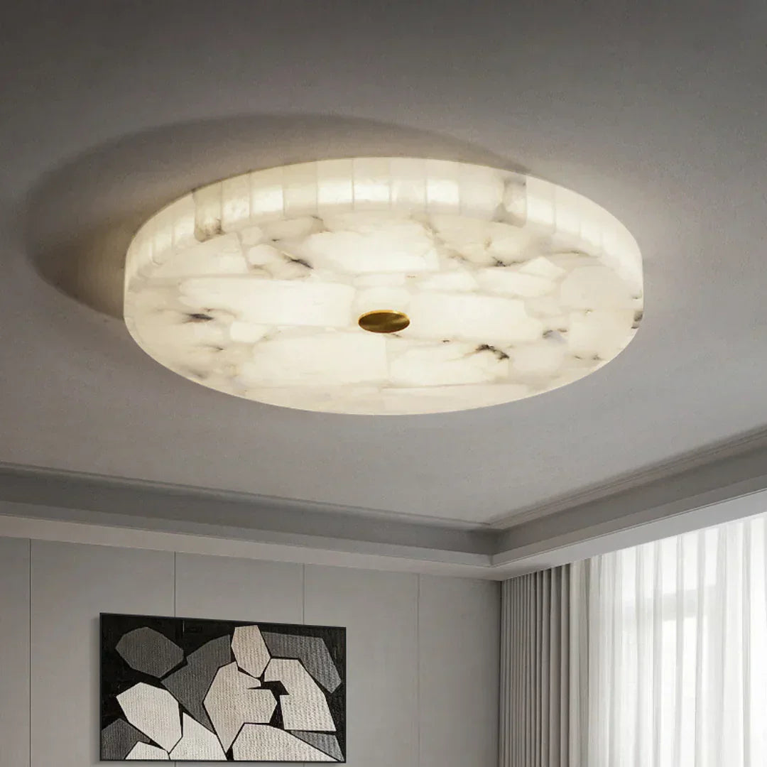 Luminous Alabaster Ceiling Light