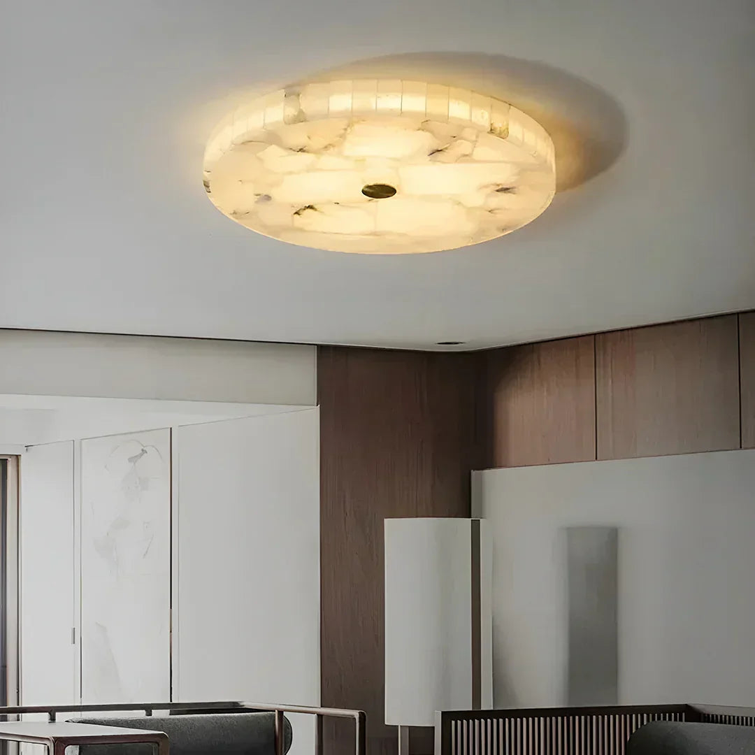 Luminous Alabaster Ceiling Light