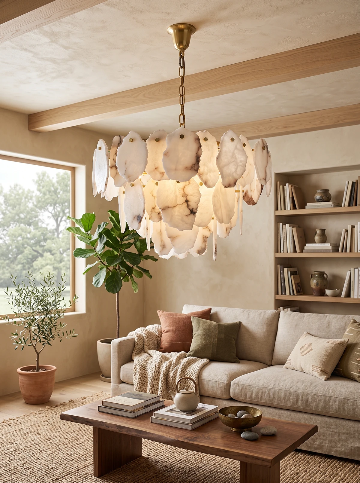 Luxury Gloire Alabaster Chandelier