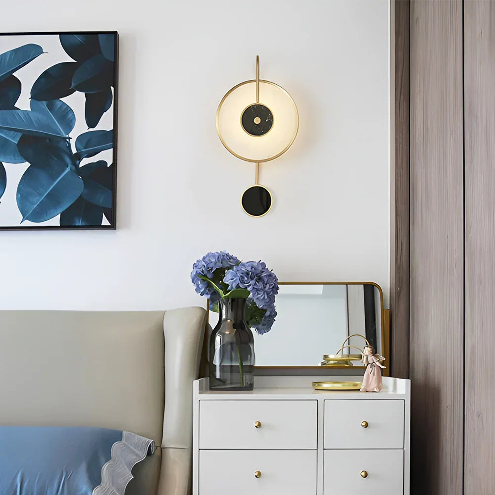 Modern Kandy Alabaster Wall Lamp
