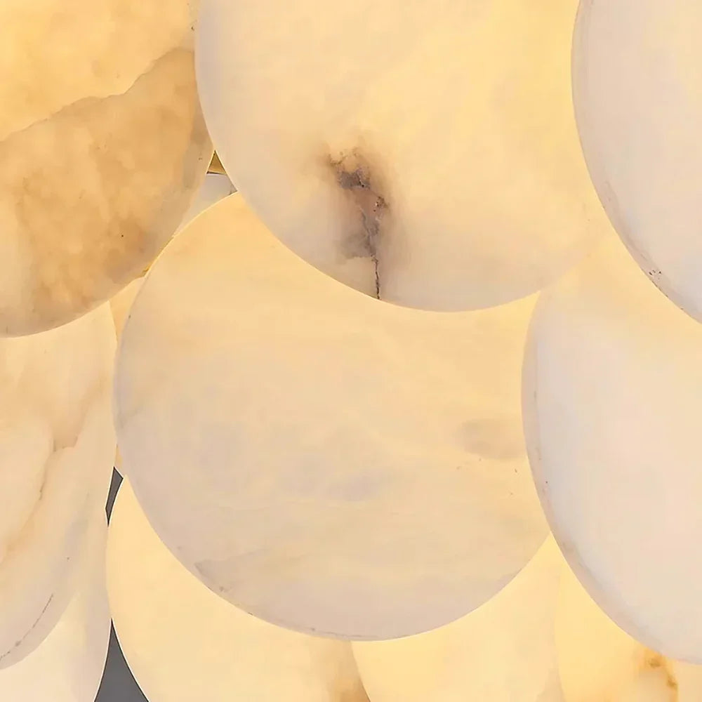 Modern Luxury Round Alabaste Chandelier
