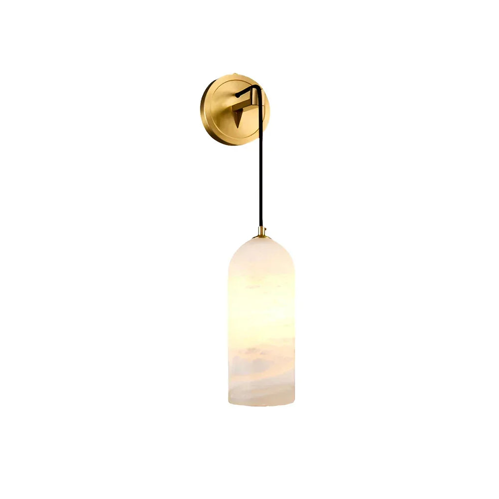 Modern Petra Alabaster Wall Sconce