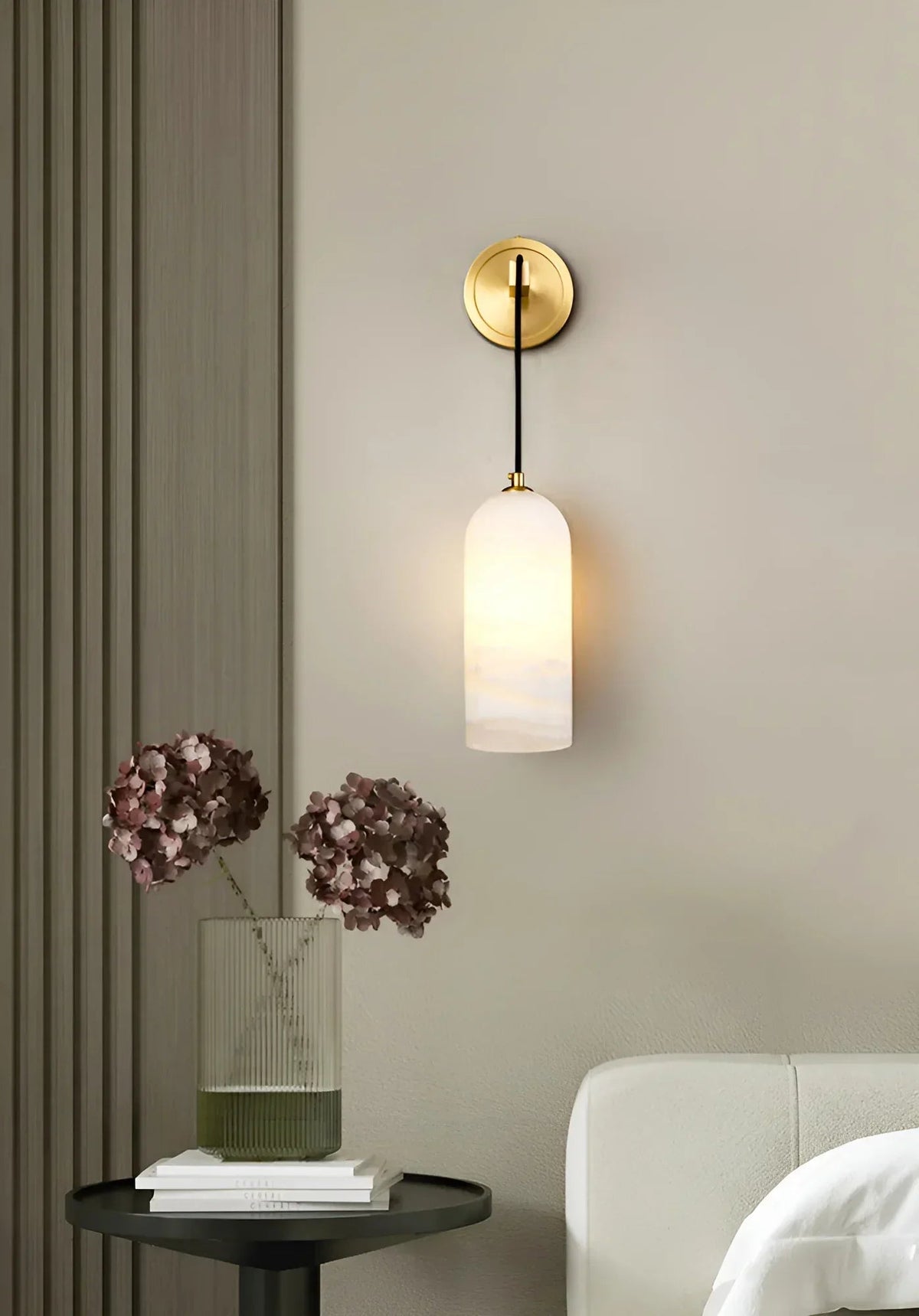 Modern Petra Alabaster Wall Sconce