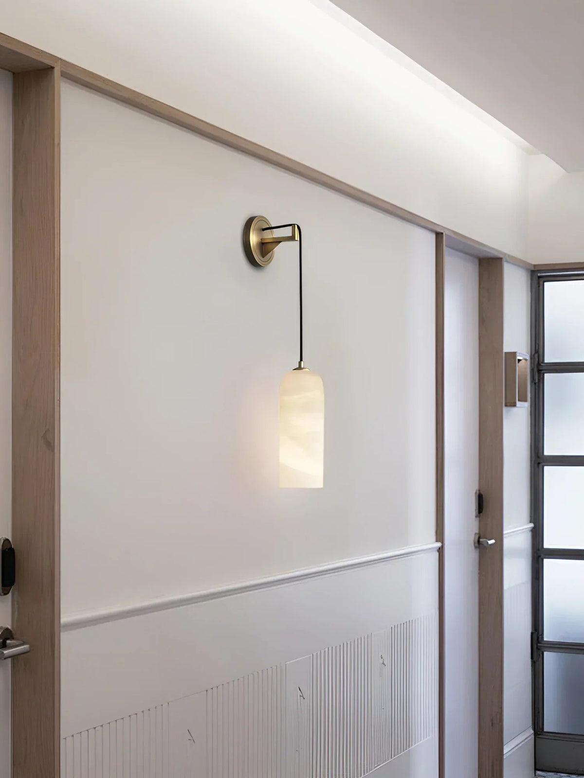 Modern Petra Alabaster Wall Sconce
