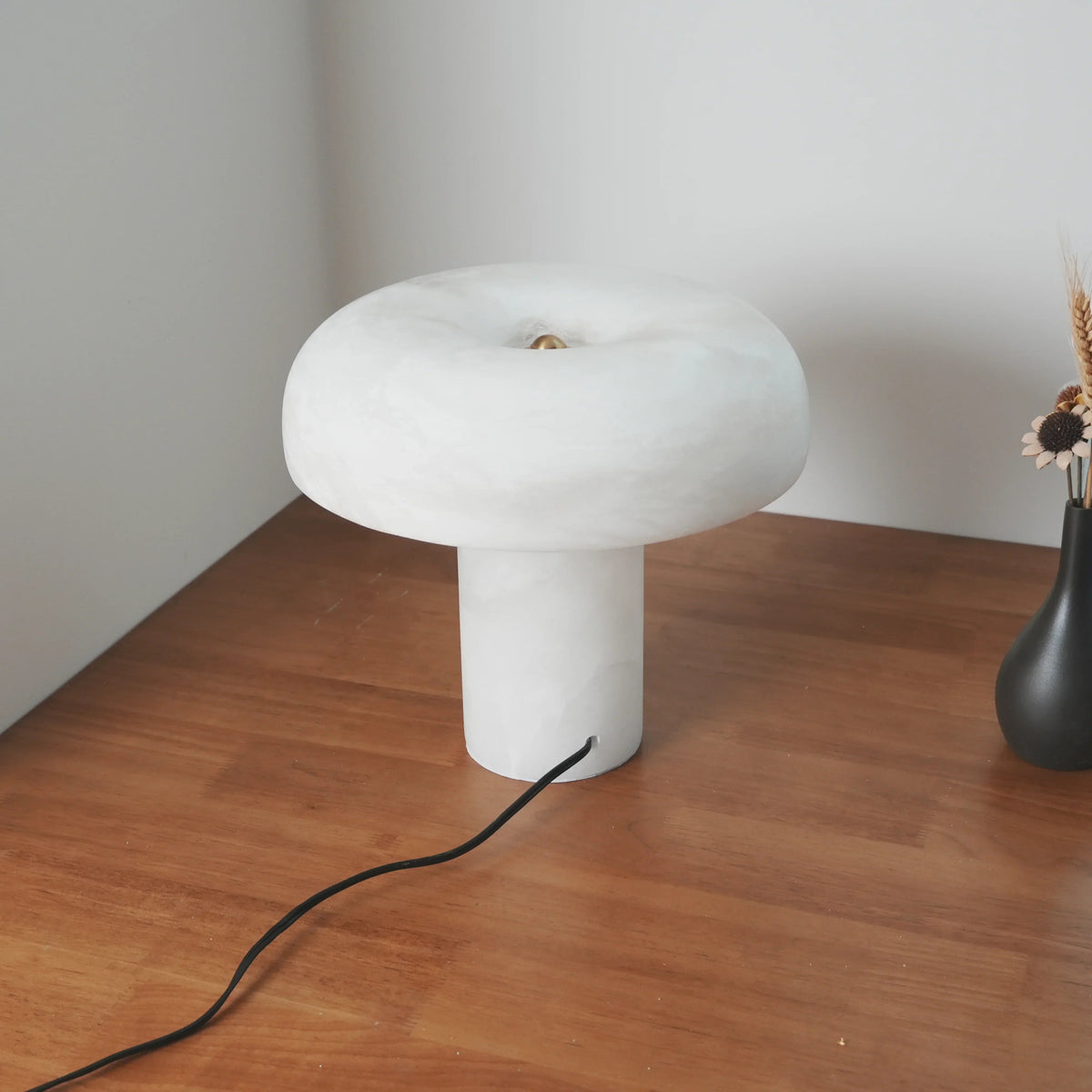 Mushroom Type Alabaster Table Lamp