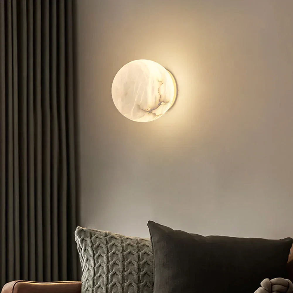 Orb Alabaster Wall Lamp