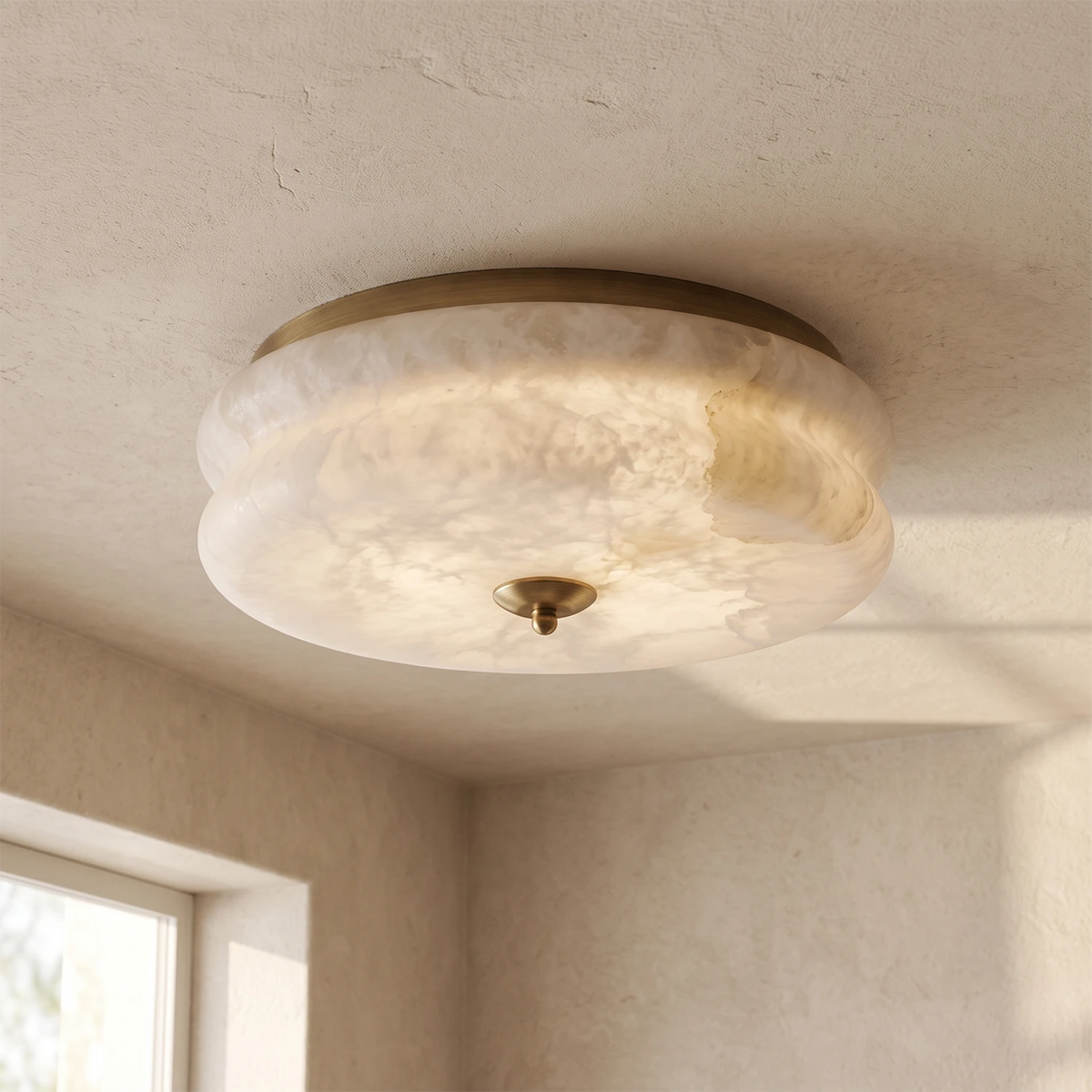Nimbus Alabaster Flush Mount Ceiling Light
