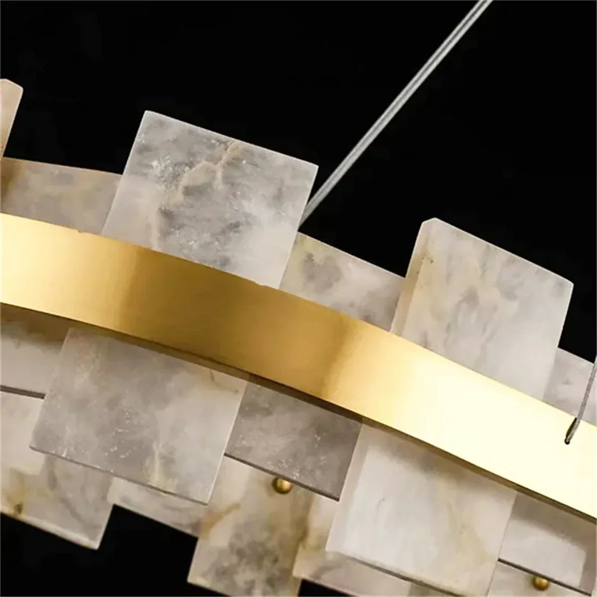 Oval Anita Alabaster Chandelier