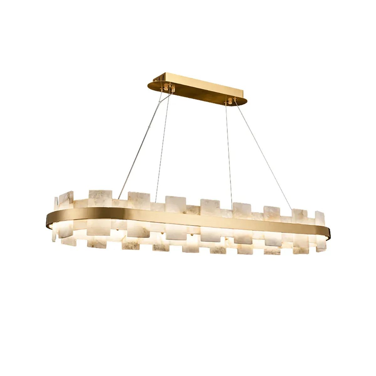 Oval Anita Alabaster Chandelier