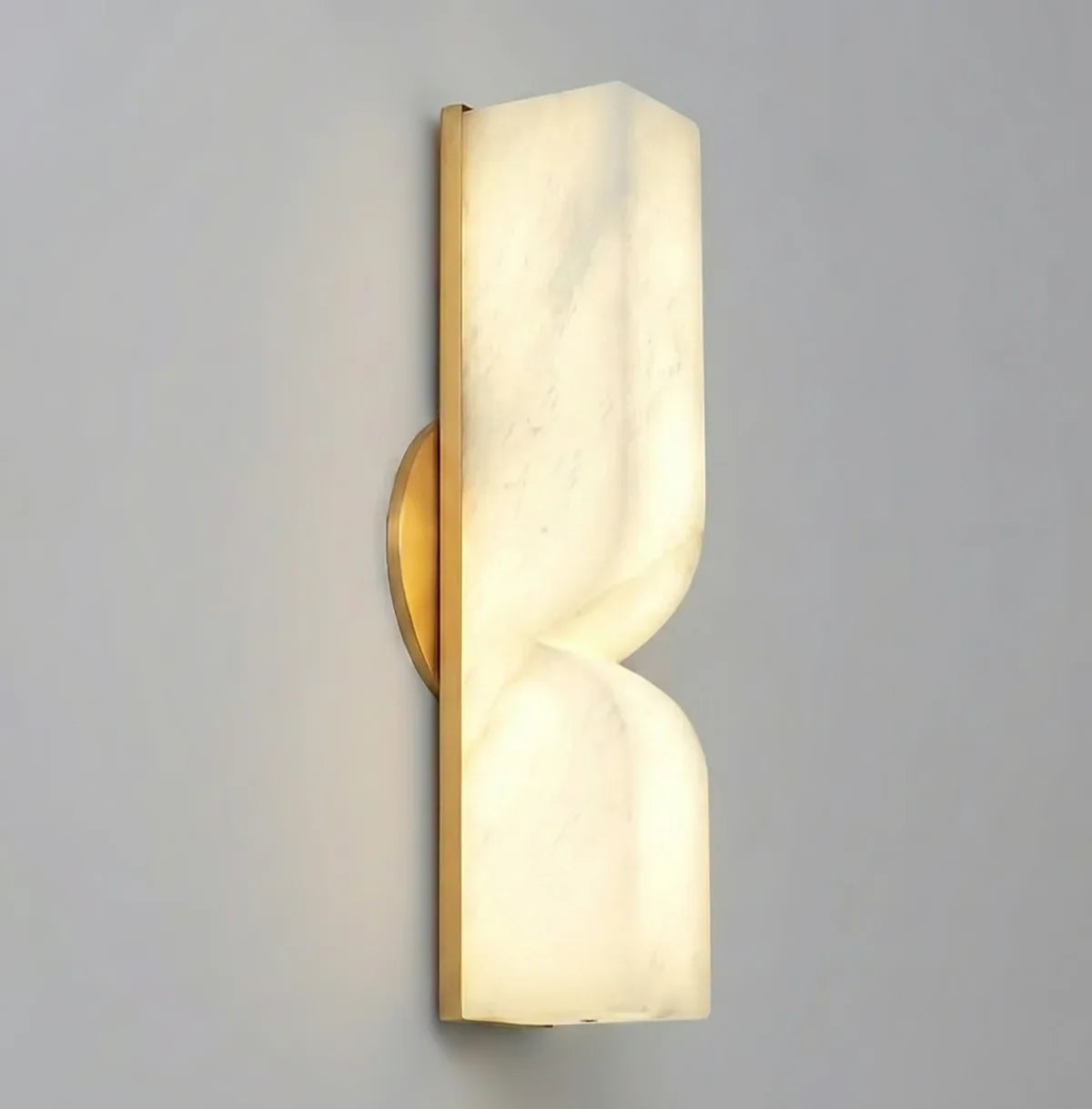 Rectangular Alabaster Essence Wall Sconce