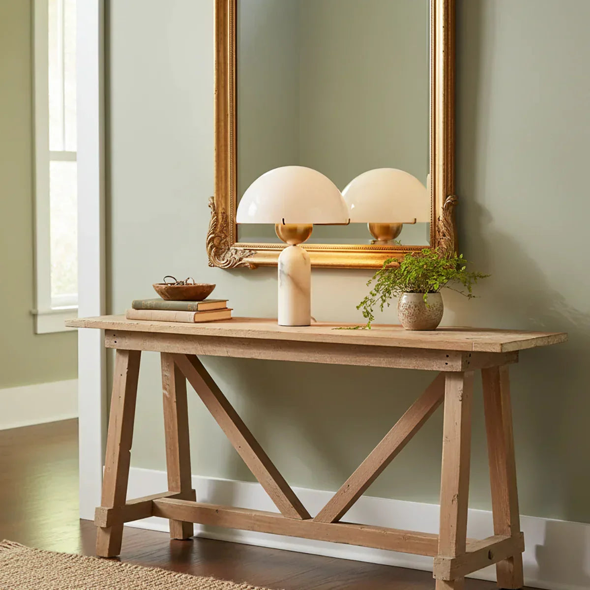 Alabaster Peono Table Lamp