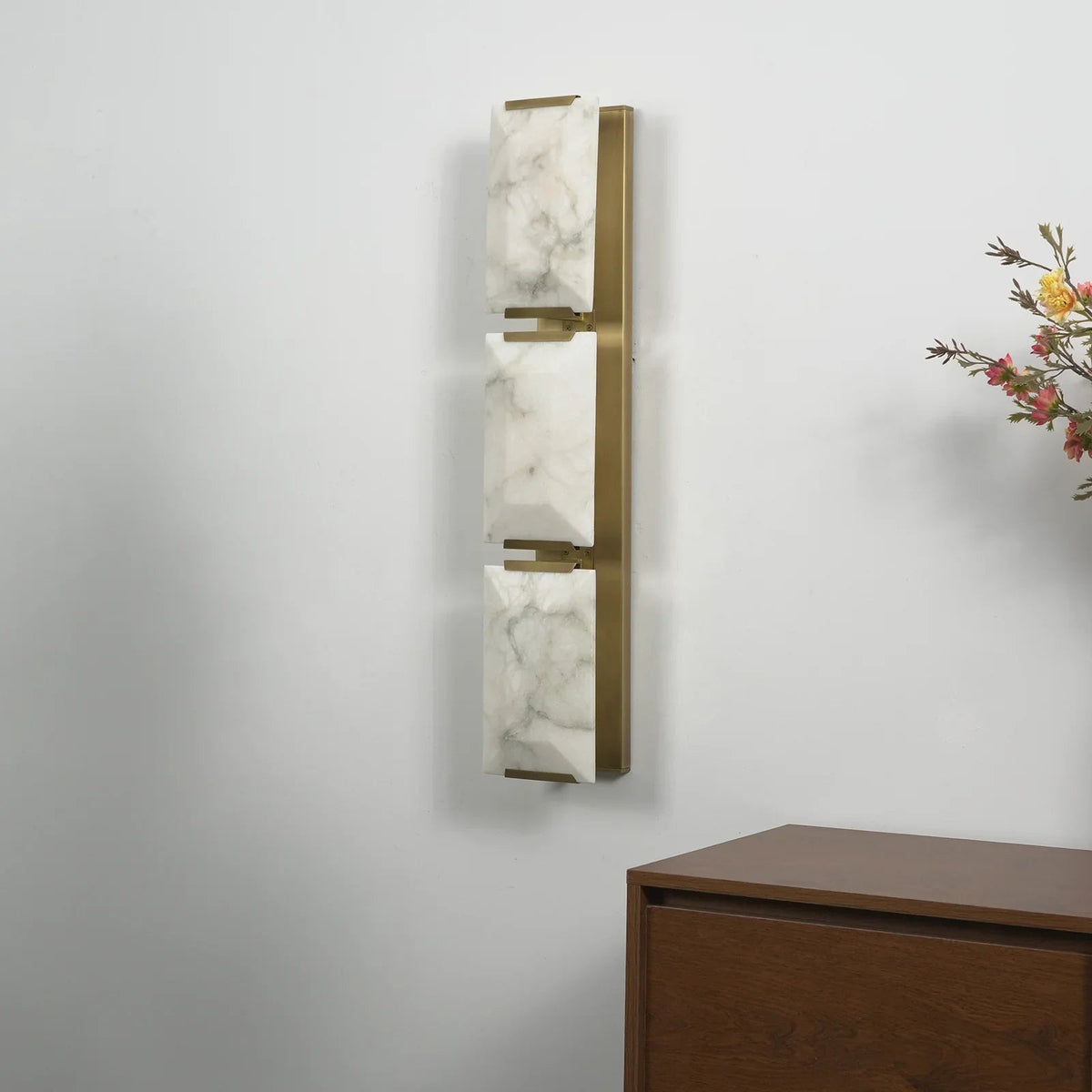 Rectangular Alabaster Wall Lamp