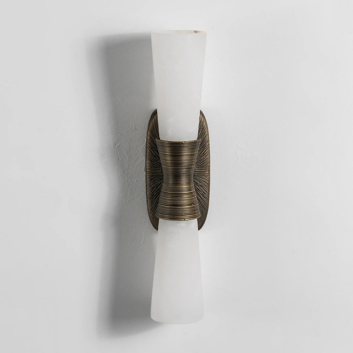 Twist Tapered Alabaster Wall Sconce