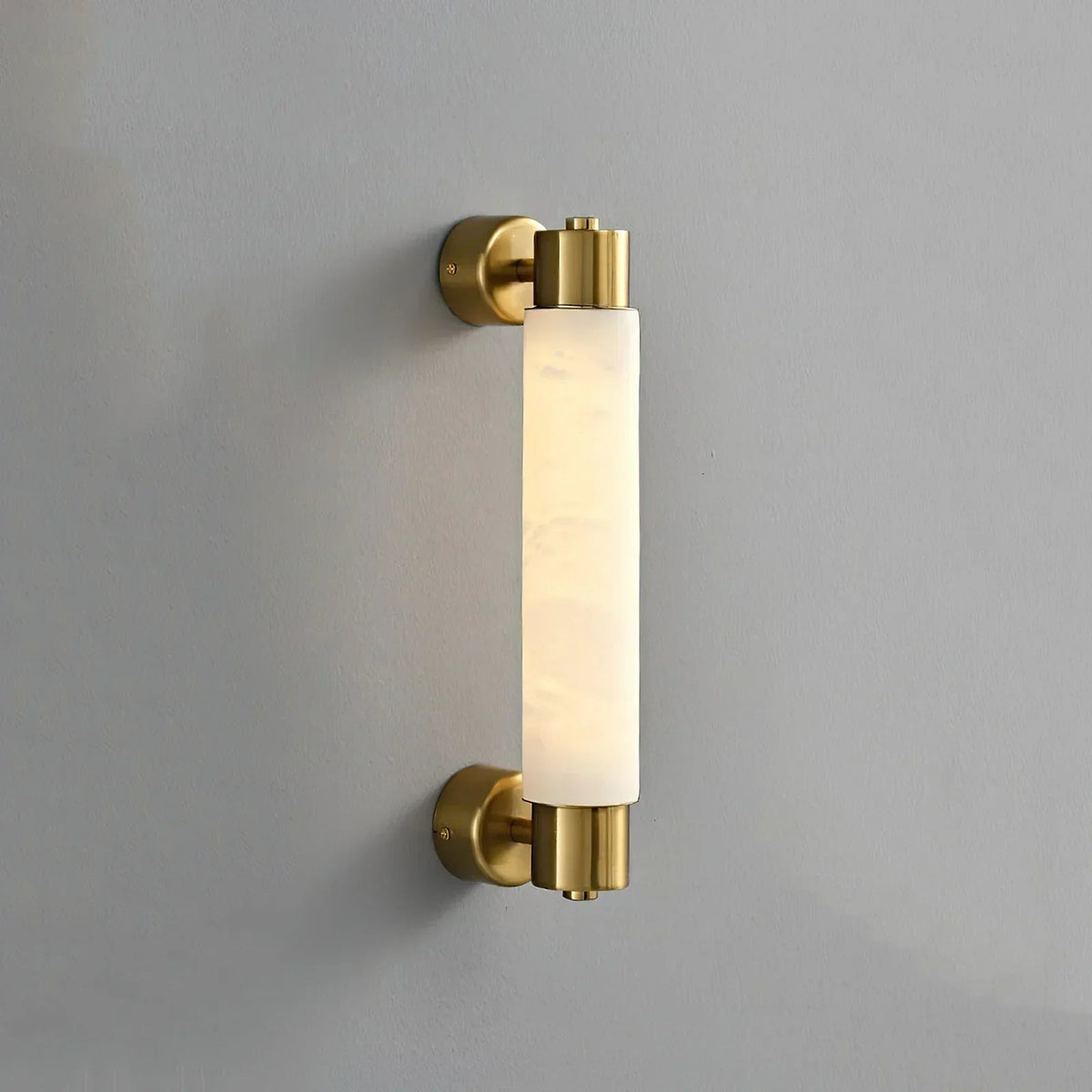 Tube Alabaster Cylinder Wall Lamp