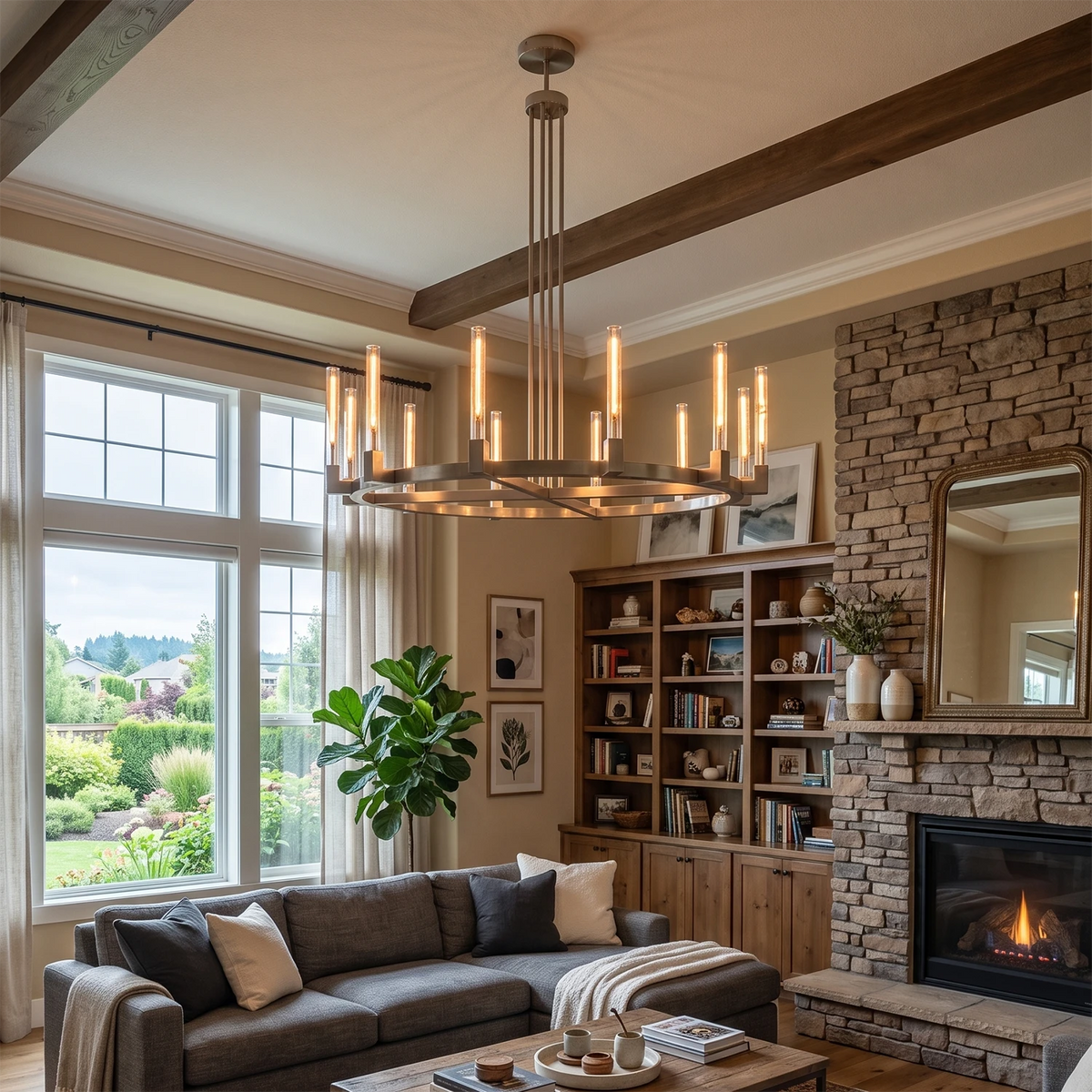 Alden Candle Ring Chandelier
