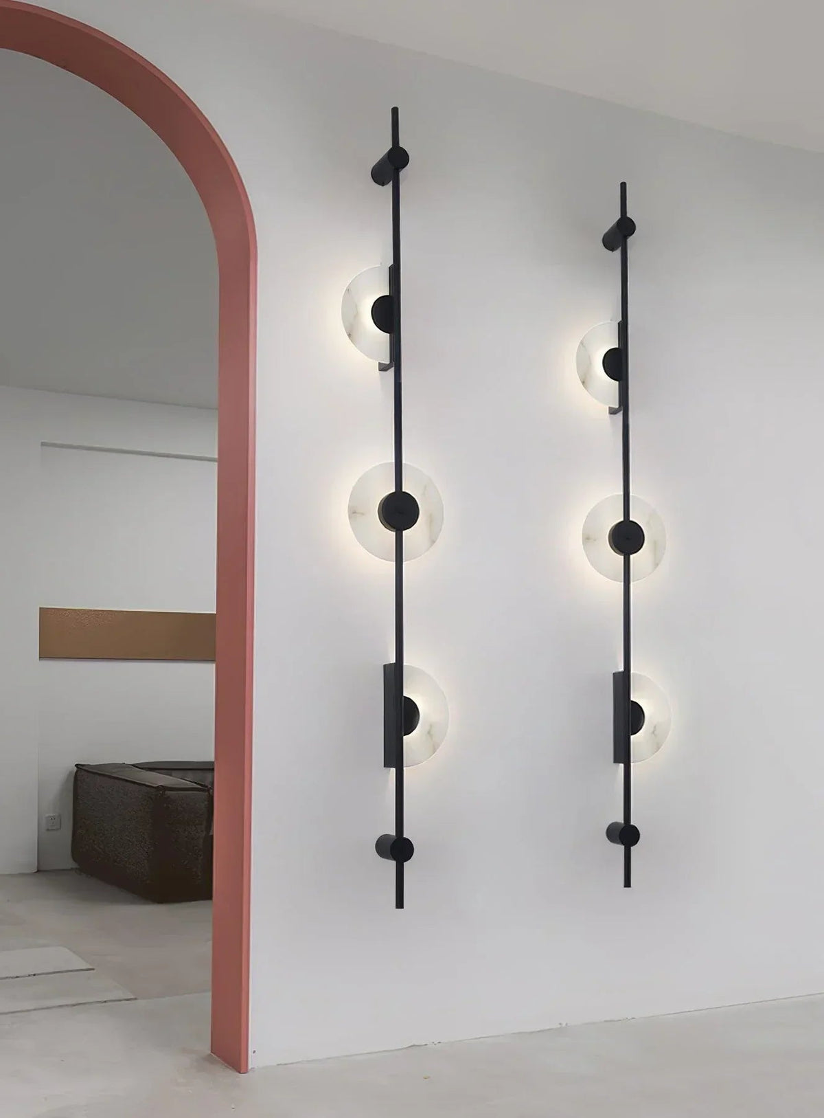 Alabaster Vertical Wall Sconce