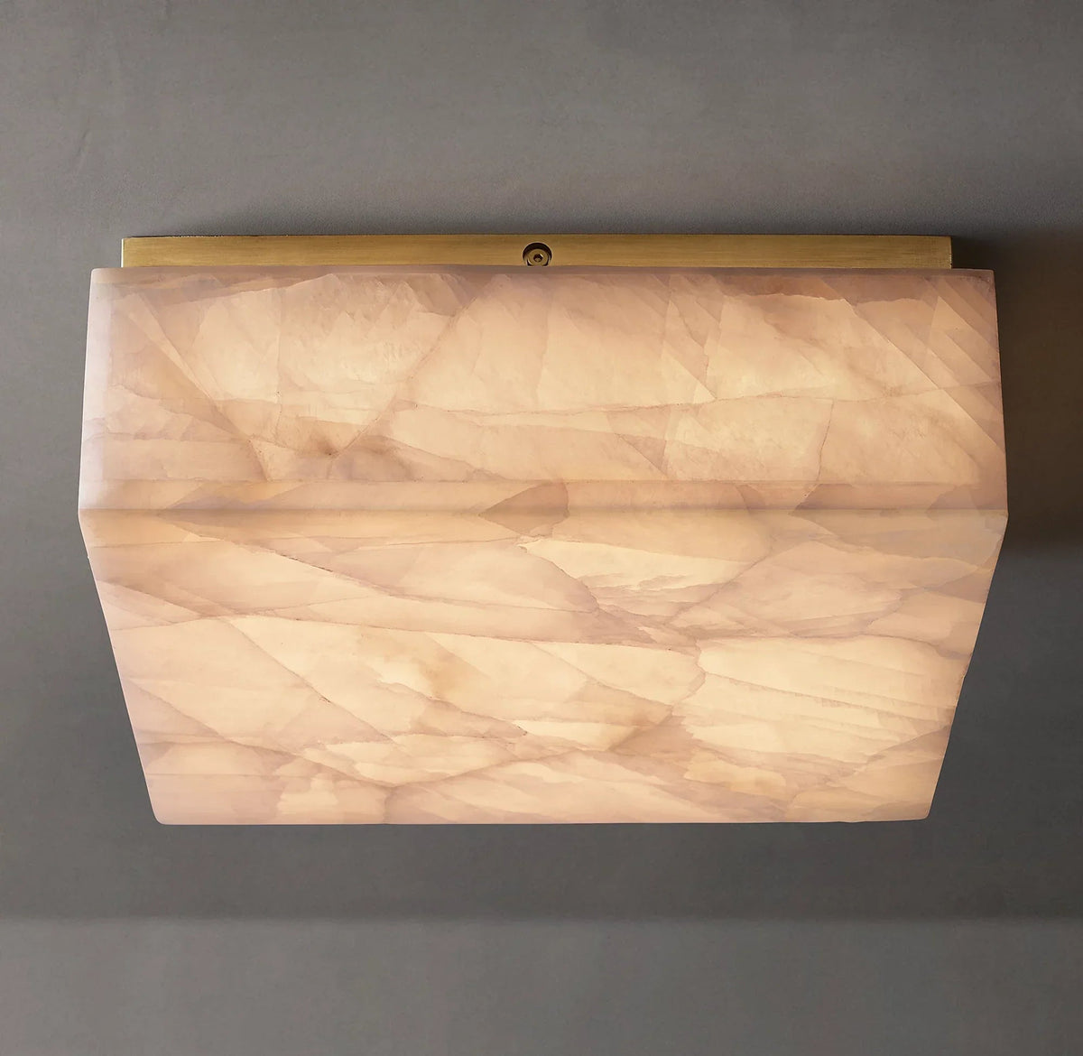 Alabaster Rivage Square Ceiling Lamp