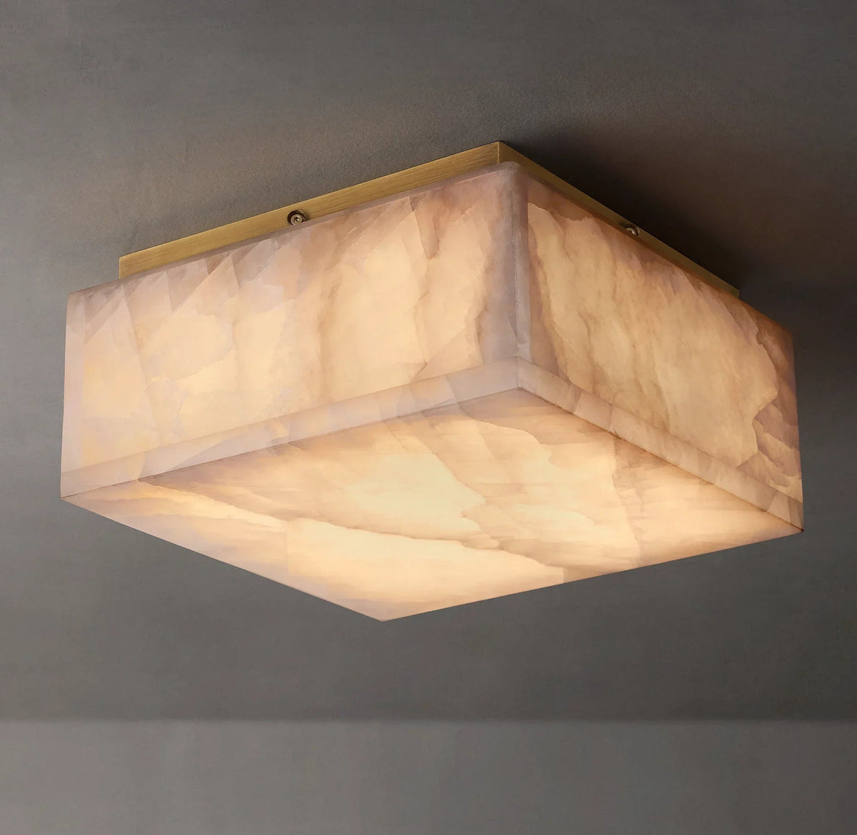 Alabaster Rivage Square Ceiling Lamp