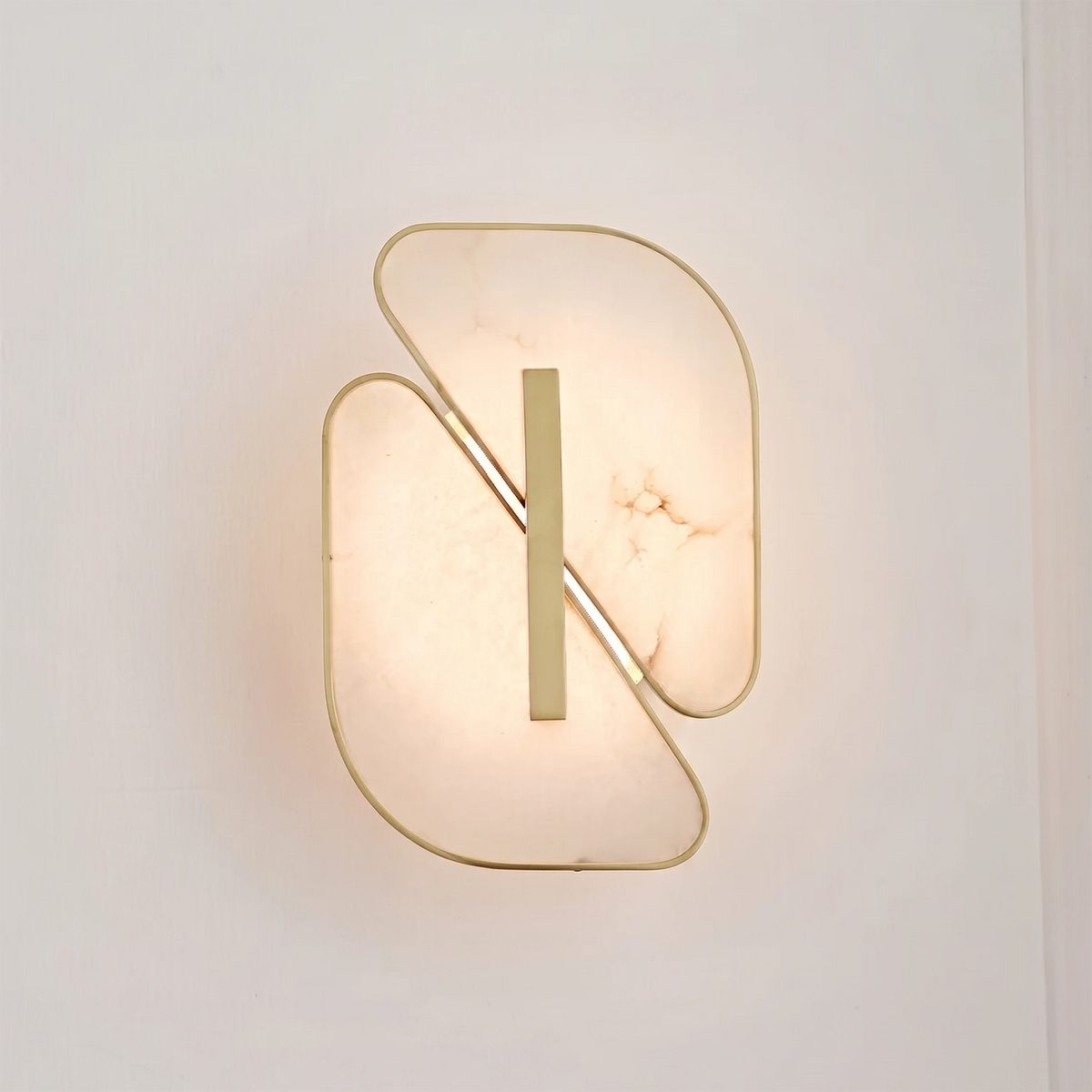 Solveig Overlapping Alabaster Wall Sconce