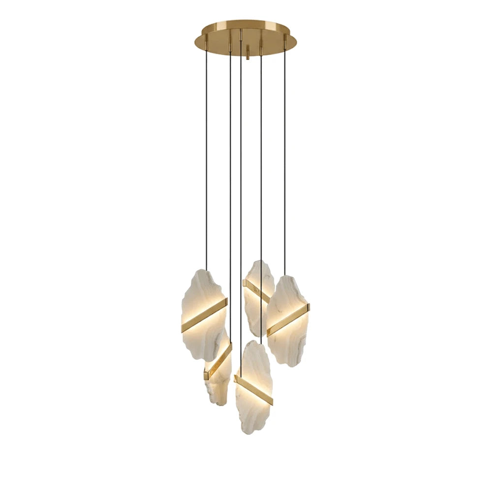 Thalia Cleaved Stone Cluster Chandelier