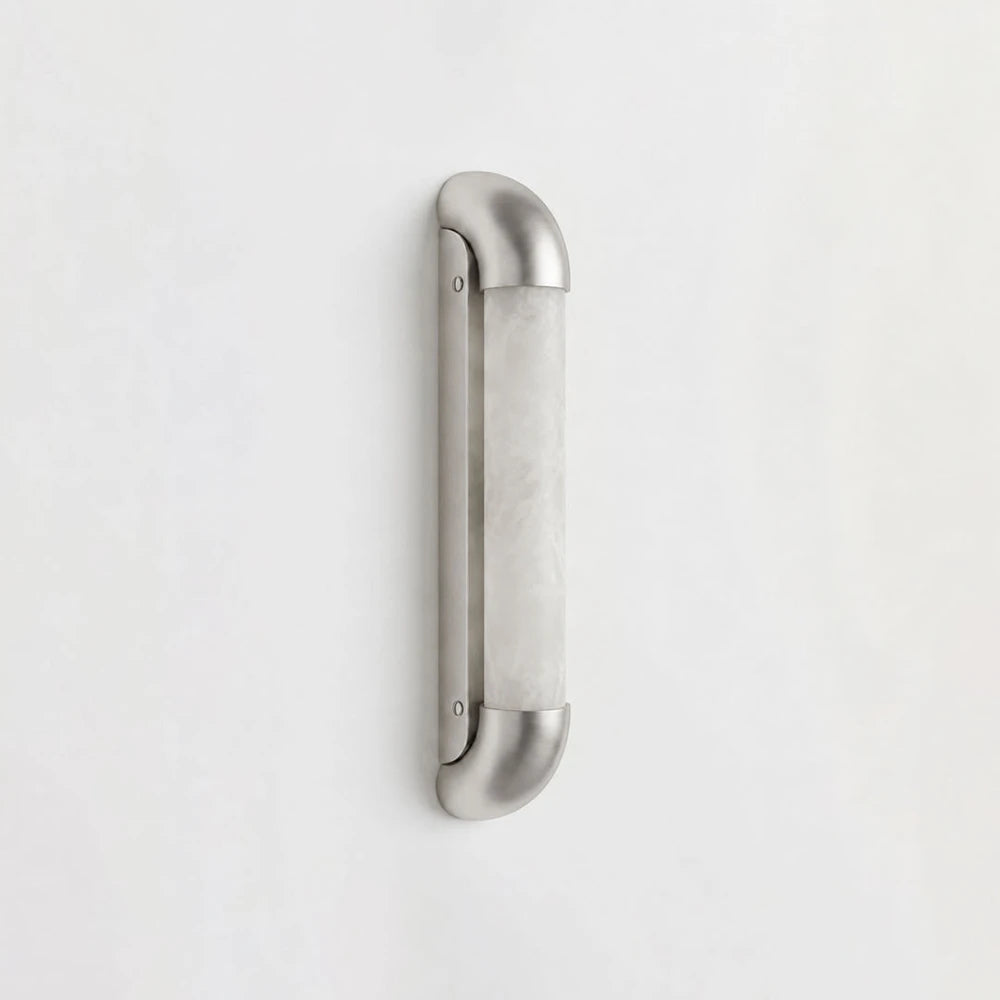 Aveline Bracketed Alabaster Wall Sconce