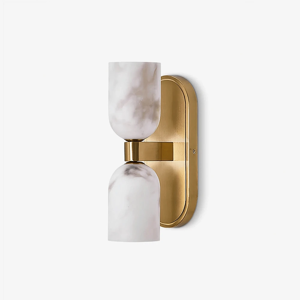 Up-Down Alabaster Duo Wall Sconce