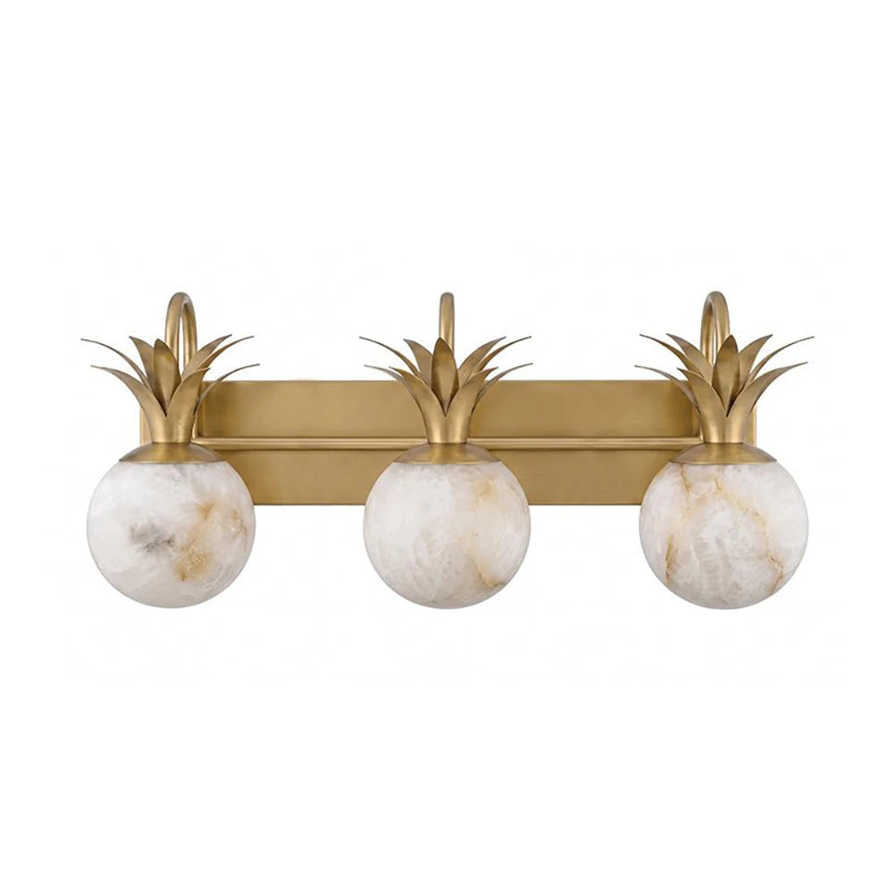 Palmyra Alabaster Globe Palm Wall Sconce