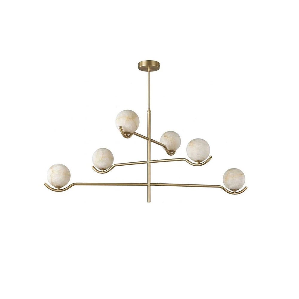 Perrin Crossing Arm Globe Chandelier