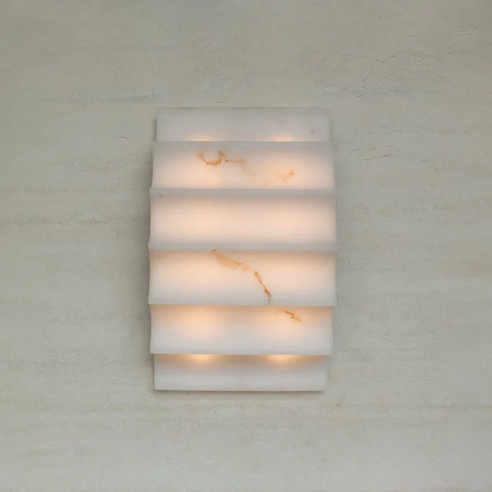 Stepped Arched Alabaster Wall Lamp