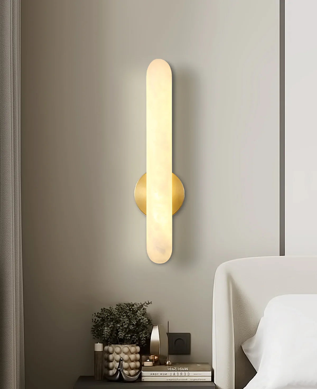 Oval Alunari Alabaster Wall Sconce