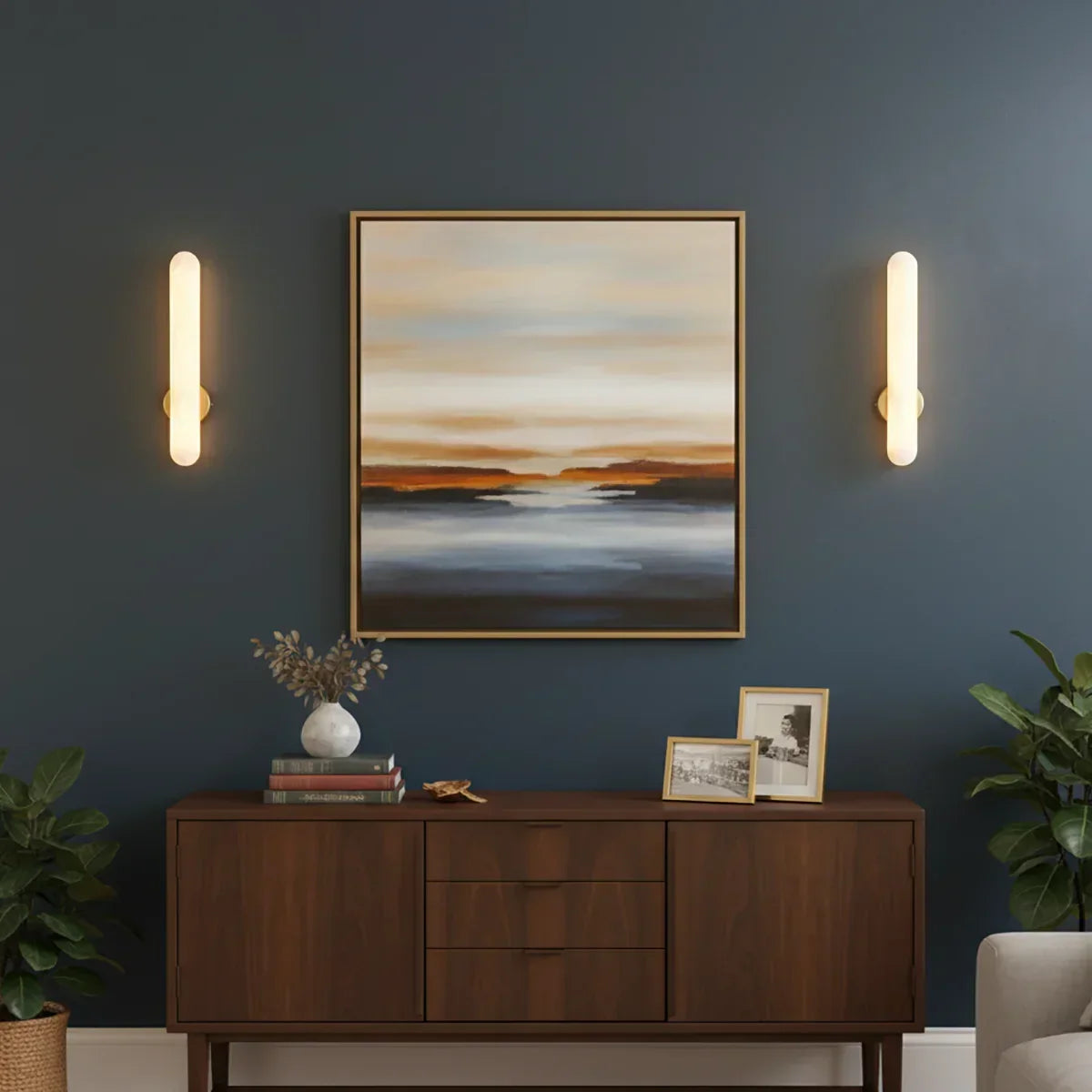 Oval Alunari Alabaster Wall Sconce