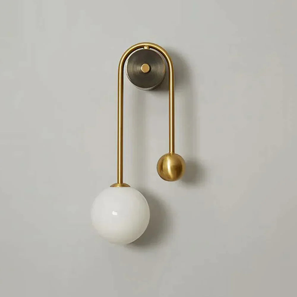 Spherical Light Luxury Wall Lamp