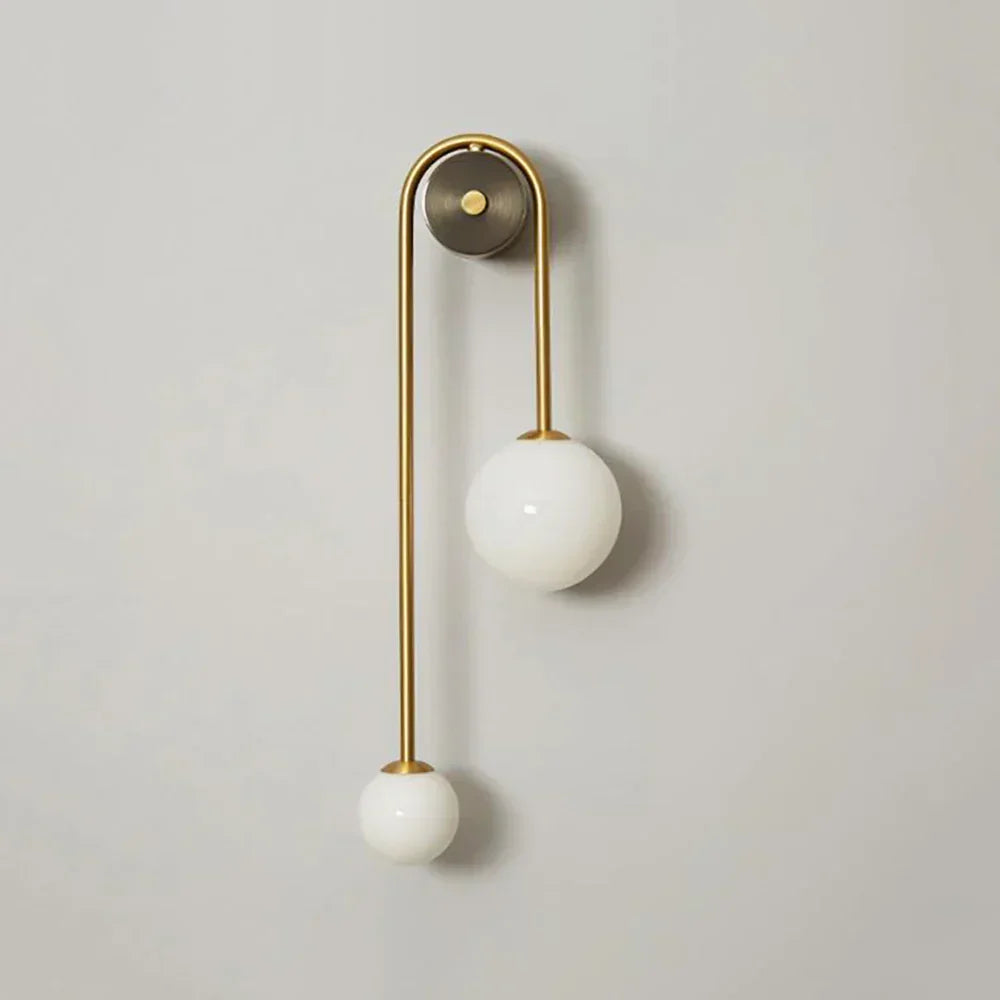 Spherical Light Luxury Wall Lamp