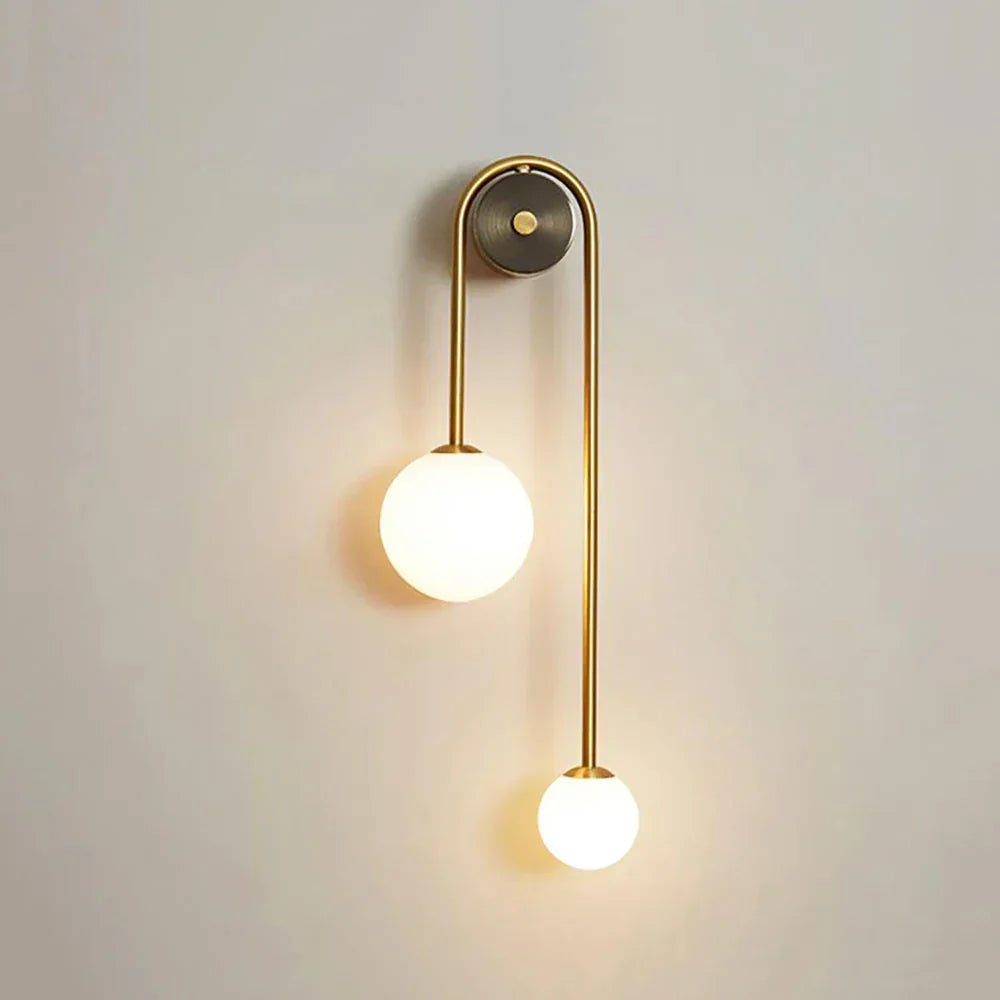Spherical Light Luxury Wall Lamp