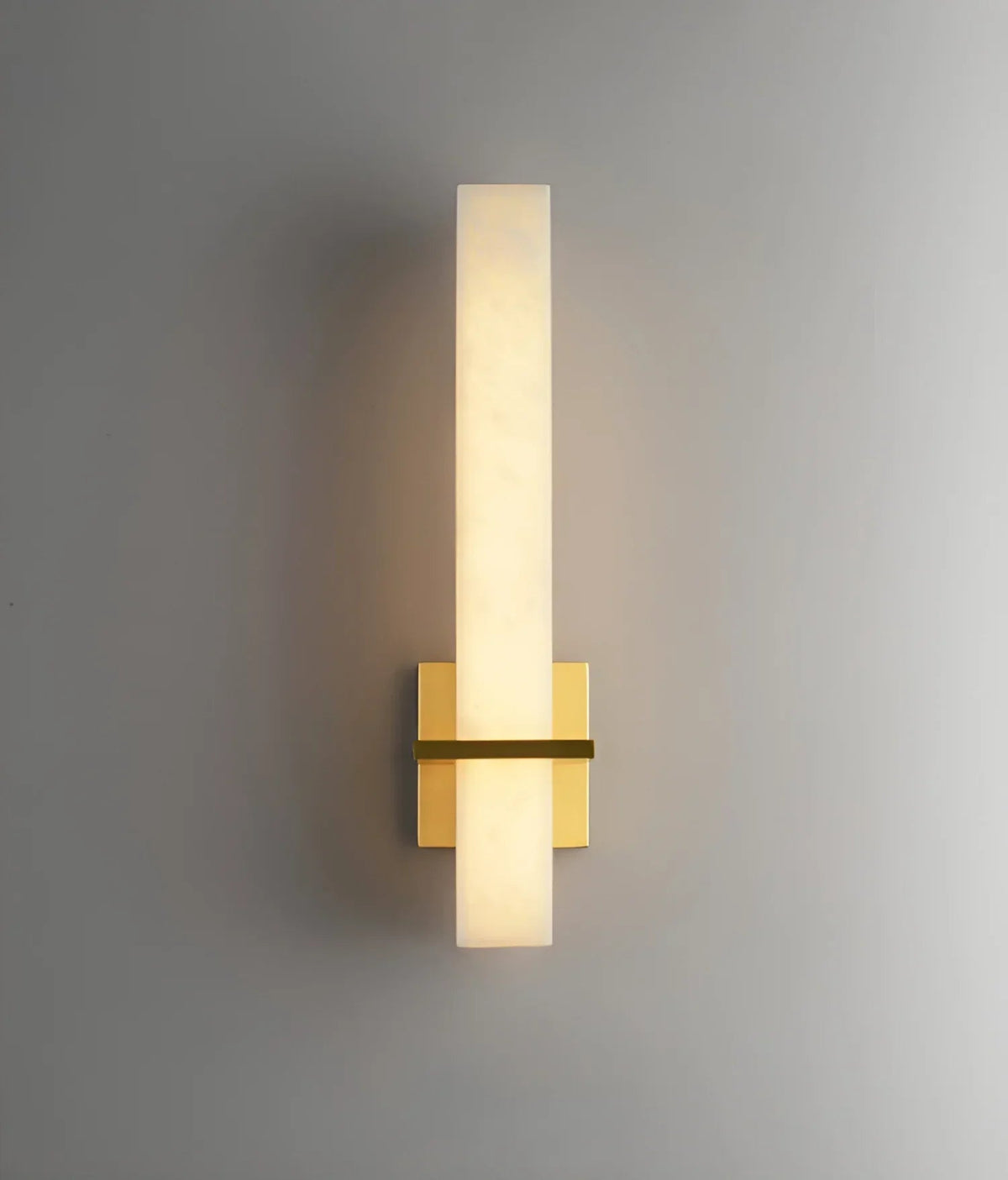 Rectangle Alabaster Milan Wall Sconce