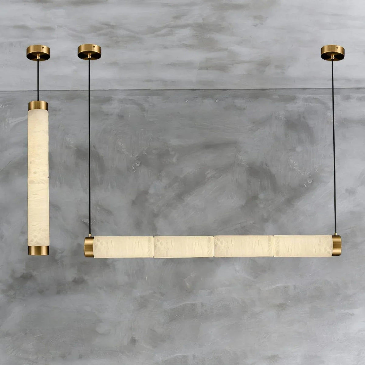 Strip Alabaster Pendant Light