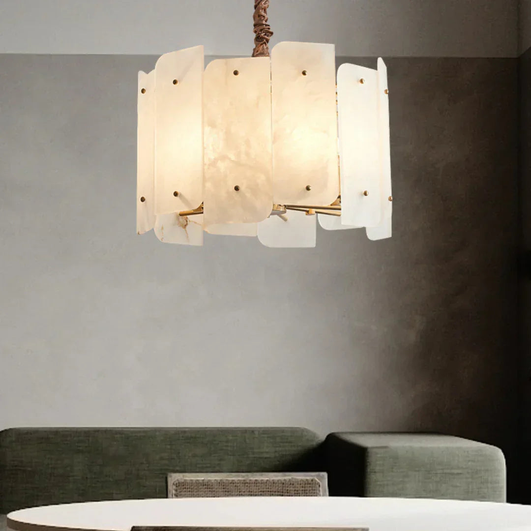 Alabaster Lorry Round Chandelier