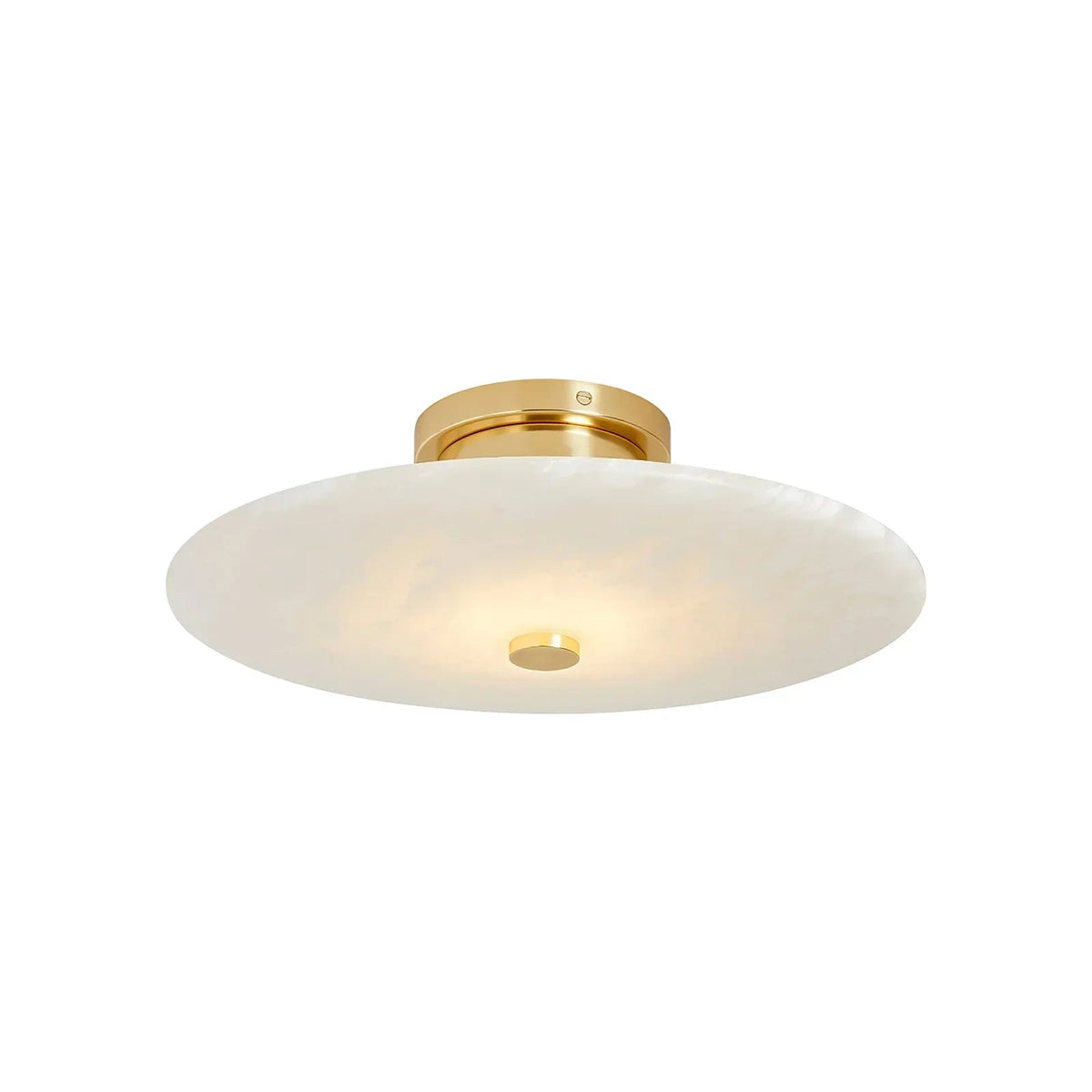 Round Ankeny Alabaster Ceiling Lamp