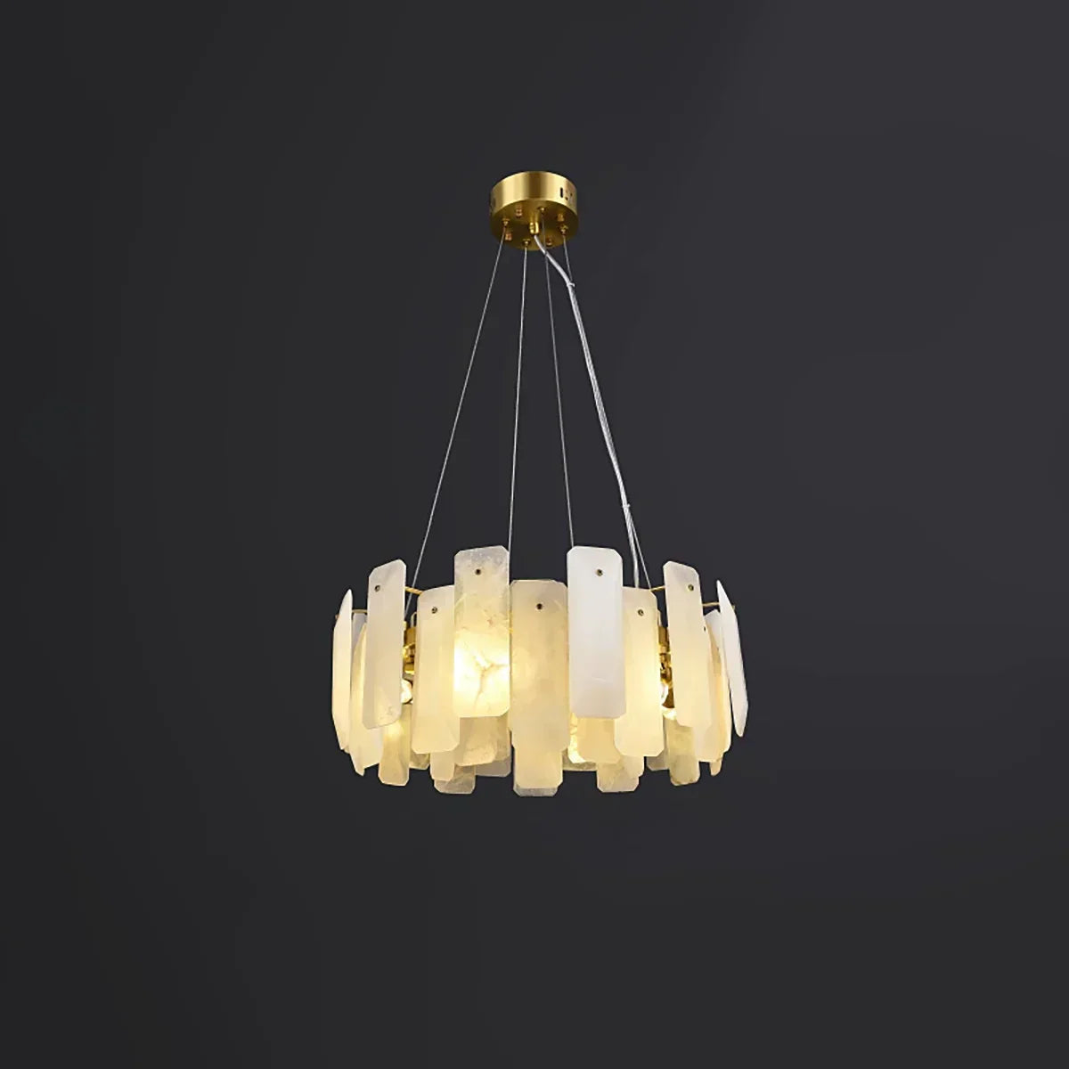 Round Noah Alabaster Chandelier