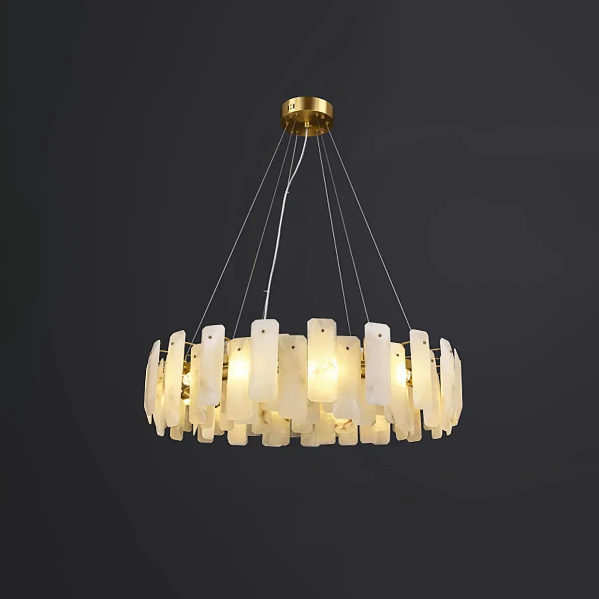 Round Noah Alabaster Chandelier