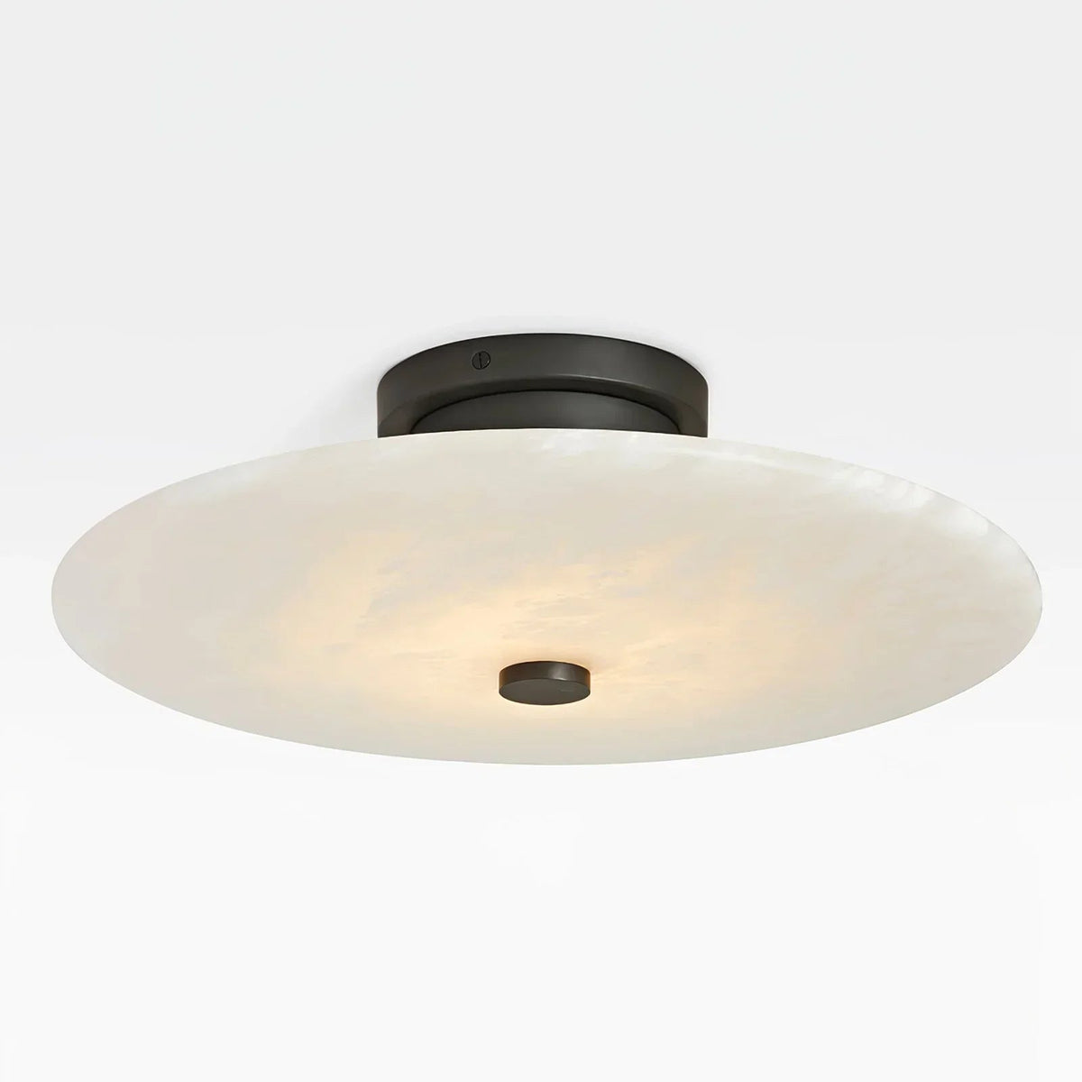 Round Ankeny Alabaster Ceiling Lamp