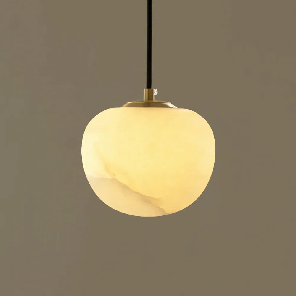 Round Alabaster Pendant Light