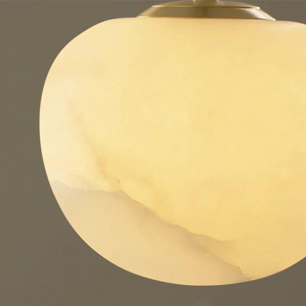 Round Alabaster Pendant Light