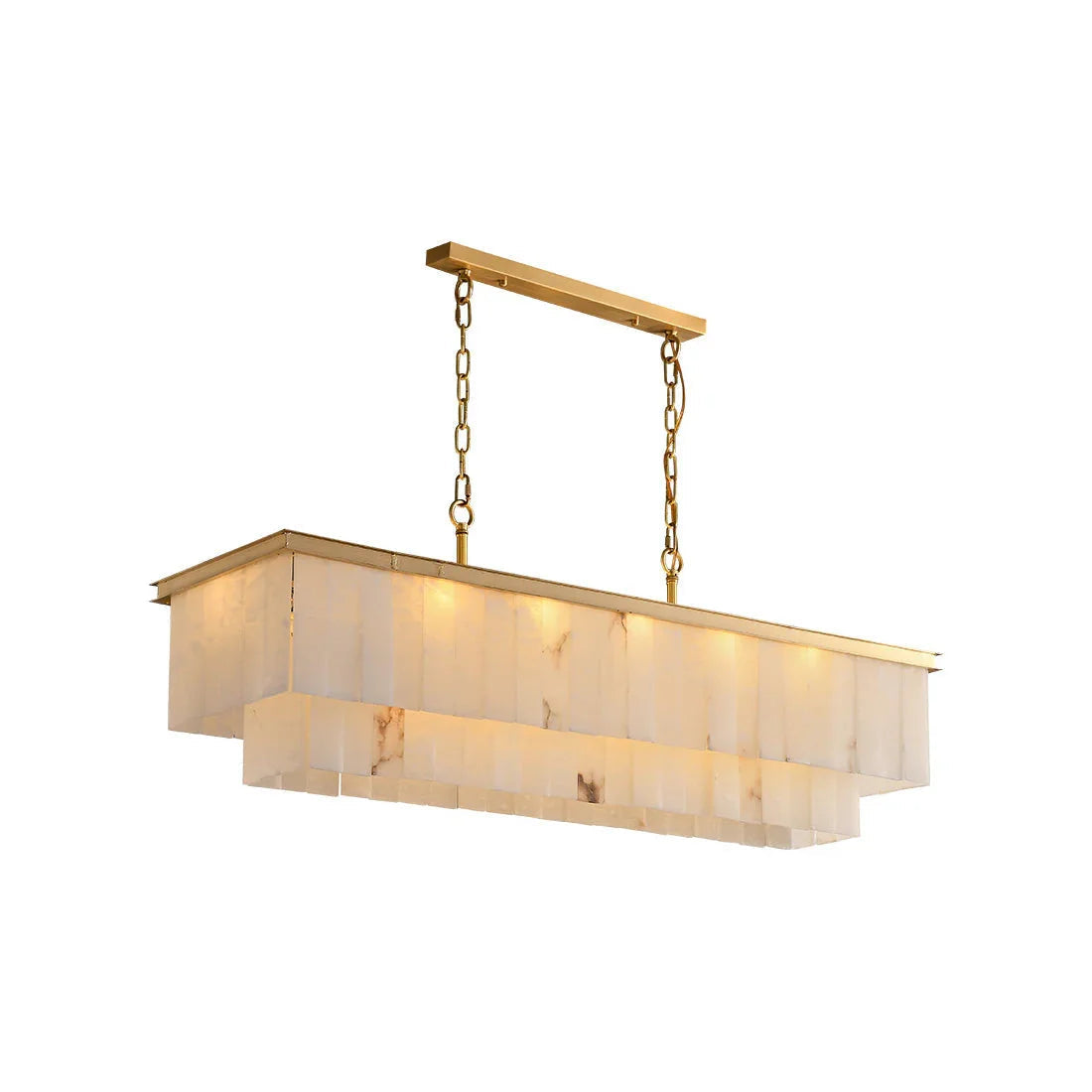 Rectangular Alabaster Chandelier
