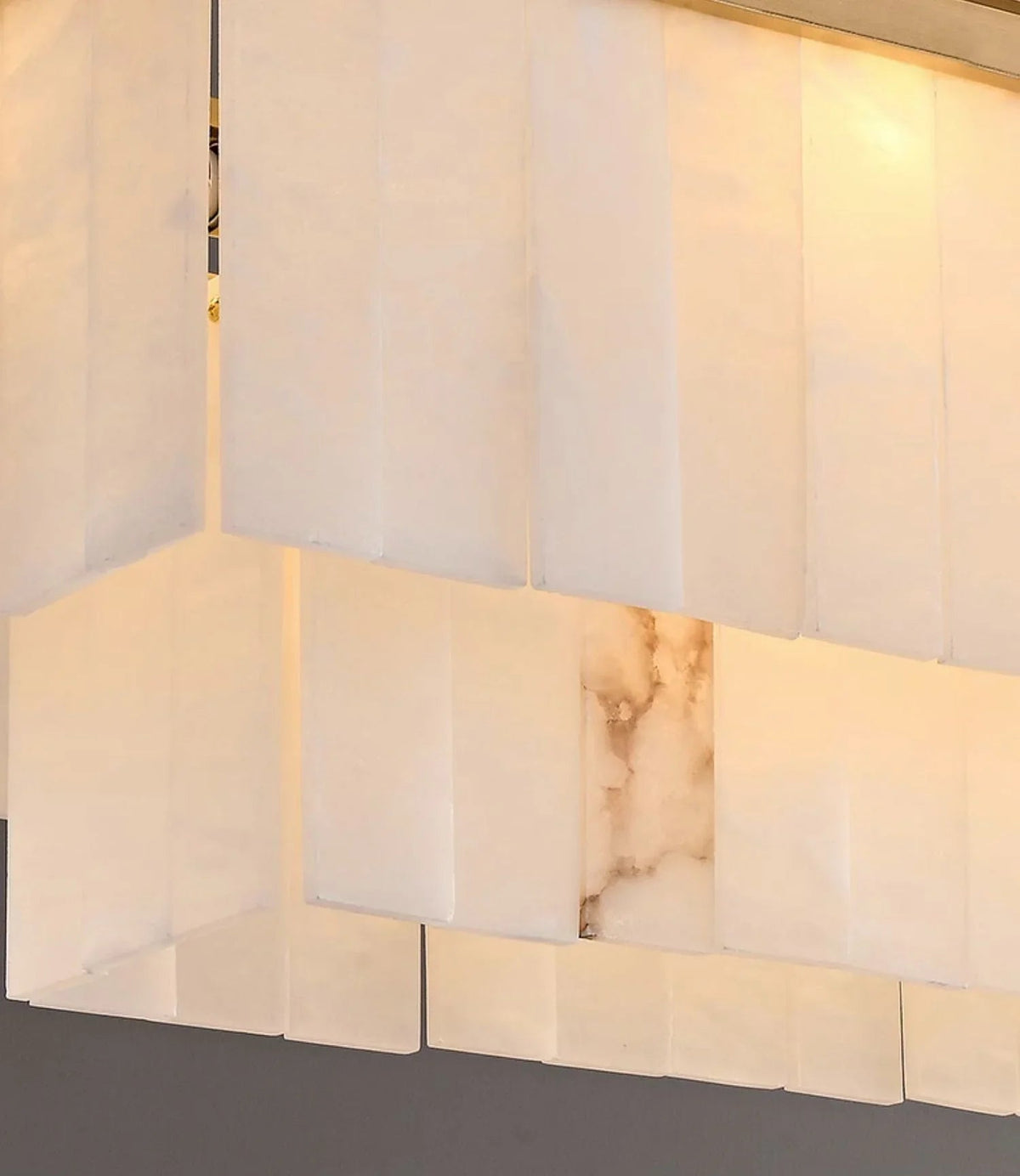 Rectangular Alabaster Chandelier